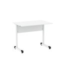 Ver imagem 1 de Mesa de Escritório Reta M90 P15 Tubular MDP 90cm Branco Pandin Móveis