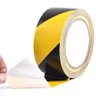 Fita Adesiva 10 Metros Demarcaçao Zebrada Solo Sinalizaçao Atençao Cuidado - 1