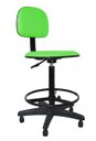 Ver imagem 1 de Cadeira Caixa Secretaria Polo - Couro Sintetico Corano - Verde