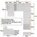 Ver imagem 4 de Sofá de Canto Modulado 291cm - 312cm 6 Lugares France Bouclé Suave Off White - Sallar Home