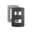 Ver imagem 1 de Placa com Suporte Margirius B3 Colors 4x2 para 2 Módulos Horizontais Grafite