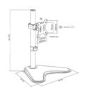 Ver imagem 5 de Suporte de Mesa Articulado para Monitor de 13” a 32” Brasforma