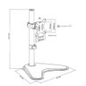 Suporte de Mesa Articulado para Monitor de 13” a 32” Brasforma - 5
