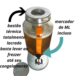 Torre de chopp chopeira cervejeira com 2 bastões térmico lacrado - 3