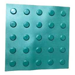 KIT 10 PÇS PISO TÁTIL PVC 25x25 ALERTA VERDE - 1