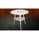 Ver mais imagens de Mesa Alumínio Fundido Viena 80cm para Jardim Piscina Varanda