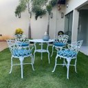 Ver imagem 6 de Mesa Alumínio Fundido Viena 80cm para Jardim Piscina Varanda