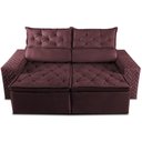 Ver imagem 5 de Sofá Retrátil e Reclinável 2,00m Essence Velusoft Vinho Cama Inbox