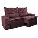 Ver imagem 7 de Sofá Retrátil e Reclinável 2,00m Essence Velusoft Vinho Cama Inbox
