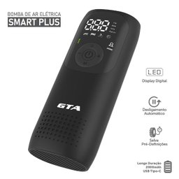 Bomba de Ar GTA Portátil - Sem Fio Portátil Smart Plus 150 PIS Com Bateria de 2000Mah Sem Fio - 3