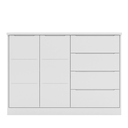 Ver imagem 3 de Conjunto Infantil Roupeiro e Comoda Perola Mdf Branco Pheonix Baby