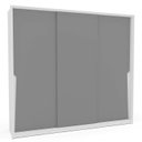 Ver imagem 3 de Guarda Roupa Casal com 3 Portas de Correr e 4 Gavetas 240828 Linha Porto Politorno Móveis