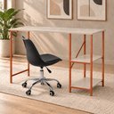 Ver imagem 1 de Mesa Star 110 Industrial com Cadeira Saarinen