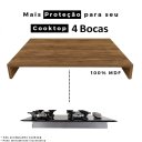 Ver imagem 6 de Tampa de Proteção Fogão Cooktop 4 Bocas em MDF Rústico