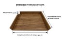 Ver imagem 3 de Tampa de Proteção Fogão Cooktop 4 Bocas em MDF Rústico