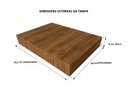 Ver imagem 2 de Tampa de Proteção Fogão Cooktop 4 Bocas em MDF Rústico