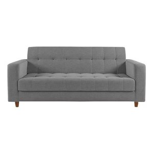 Sofá 3 lugares Verona 1,80m Suede Cinza - Renascer Decor