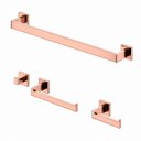 Ver imagem 3 de Kit Acessório 4 Peças Rose Gold Aço Inox 304 Premium Goldenx