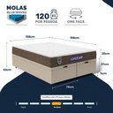 Ver imagem 3 de Cama Box Baú + Colchão Gazin de Molas Ensacadas One Face Air Light Queen 158 cm