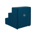 Ver imagem 2 de Escada Pet Escadinha Cachorro Gato Rampa Pet Ossinho Azul Marinho Suede