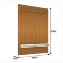 Ver imagem 3 de Painel Ripado Impressão 3d para Tv até 75 Polegadas Print com Nicho 180cm