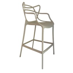 Kit 2 Banquetas Allegra Comercial Leve Resistente Pronto Uso:nude - 2