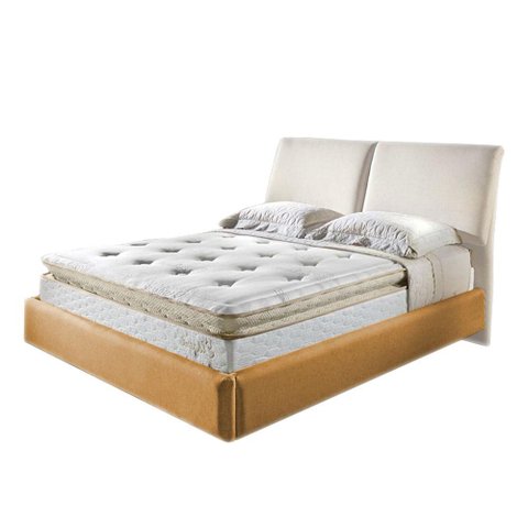 Cama One Touch Caramelo e Bege para Colchão Casal 138cm - 64006