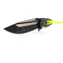 Canivete Aço Inox Sobrevivência Semi-automático Edc Fade Bushcraft Paracord - Rainbow Cor:pre - 3