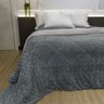 Edredom Casal Microfibra Soft Flannel Supreme 1,80x2,20:Grafite - 1