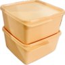Tupperware Kit 2 Peças Potes Basic Line 1,,2l Pêssego Kit 2 Peças Potes Basic Line 1,,2l Pêssego - 1