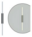 Ver imagem 1 de Perfil Arandela Slim Fit 100cm 22w Luz Direta - Preto - 3000k
