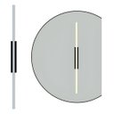 Ver imagem 1 de Perfil Arandela Slim Fit 100cm 22w Luz Direta - Preto - 3000k