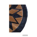 Ver imagem 2 de Tapete de Couro Mandala Vermelhopreto 1,60 M de Diametro