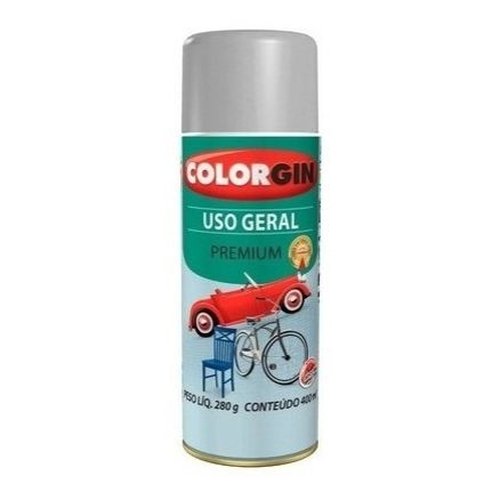 Tinta Spray Uso Geral 55001 Alumínio 400ml Colorgin - 2