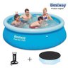Piscina Inflavel Bestway 2300 Litros + Capa+ Bomba de Inflar - 1