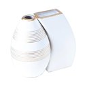 Ver imagem 1 de Par de Vasos Turim em Cerâmica de Sala Decor - White Gold