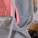 Ver imagem 4 de Organizador de Bolsa Cabideiro para Guarda-Roupa com 6 Bolsos Divisórias Transparente
