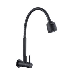 Torneira Gourmet Cozinha Inox Gir Parede Longa Preto NOX05B Doan