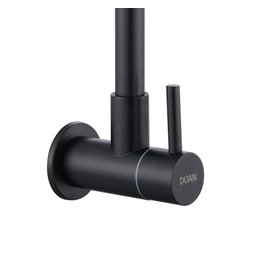 Torneira Gourmet Cozinha Inox Gir Parede Longa Preto NOX05B Doan - 2