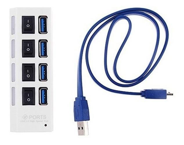 Hub Usb Extensor Regua Plug And Play Speed Switch Led 1tb - 1