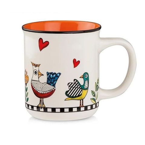 Caneca Mug Laranja 380ml ? Cocoricó