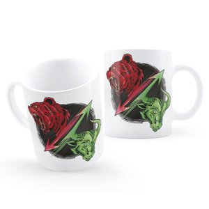 Caneca Investidor Trader Touro Urso Emotions Art:Branco