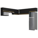 Ver imagem 1 de Kit Armário Cozinha Modulada Aéreo Canto 230cm 6 Peças Veneza Multimóveis Mp2296