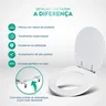 Assento Sanitário Poliester Village Branco para Vaso Deca - 3