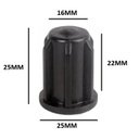 Ver imagem 4 de Kit5 Bucha Redonda 3/4 para Rodizio de Cadeira Preto Pino 11mm