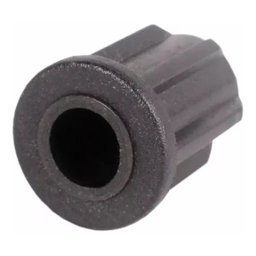 Kit5 Bucha Redonda 3/4 para Rodizio de Cadeira Preto Pino 11mm - 2