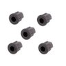 Kit5 Bucha Redonda 3/4 para Rodizio de Cadeira Preto Pino 11mm - 1