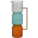 Ver imagem 1 de Jarro Vaso Decorativo Enfeite Casa Vidro Colorido 30x10 Cm