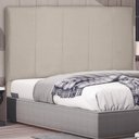 Ver imagem 2 de Cabeceira Estofada Cama Box Casal Ravenna 140cm Suede Bege - Desk Design