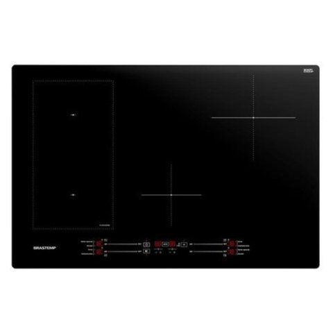 Cooktop de Indução Brastemp 4q Flexizone Preto 220v Bdj77bebna